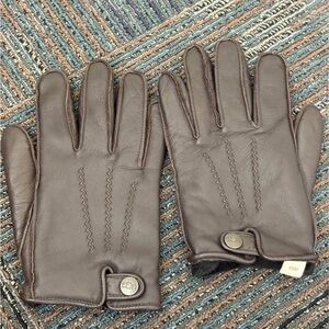 UGG Australia Soft Leather Mens Leather gloves medium EUC